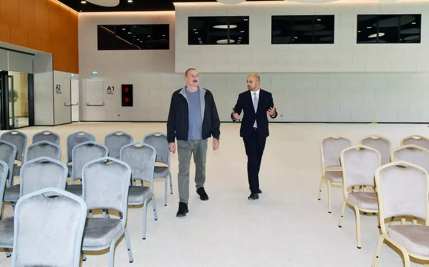 Prezident Zəngilan Konqres Mərkəzi Kompleksinin açılışını edib - YENİLƏNİB