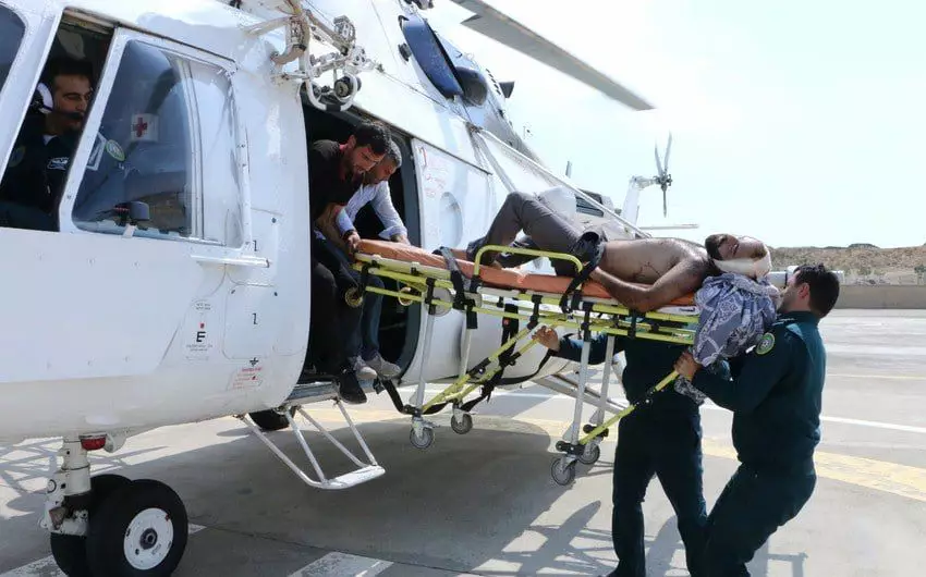 Laçında yol qəzası: Yaralılar helikopterlə Bakıya gətirilib