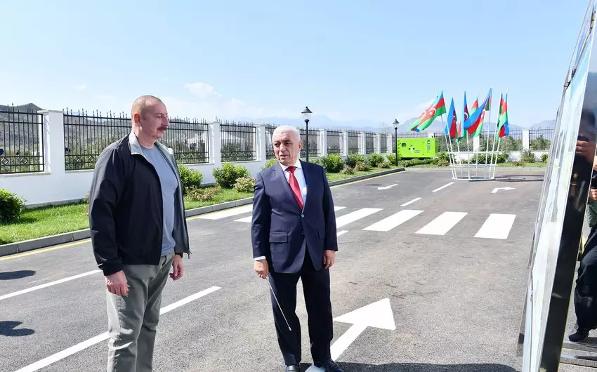 İlham Əliyev “Cahangirbəyli” Su Elektrik Stansiyasının açılışında iştirak edib - YENİLƏNİB