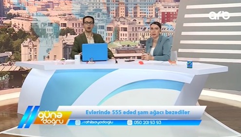 Bakıdakı zəlzələ anı televiziyanın canlı efirində - VİDEO
