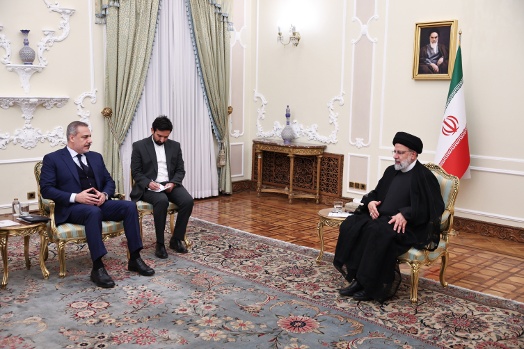 Hakan Fidan İran prezidenti ilə görüşüb