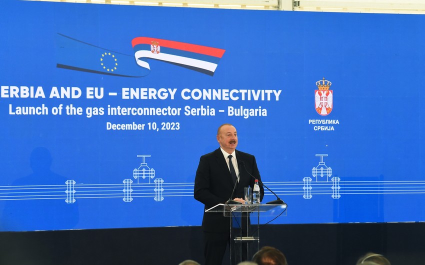 Prezident İlham Əliyev Serbiya-Bolqarıstan interkonektorunun açılış mərasimində iştirak edib - YENİLƏNİB