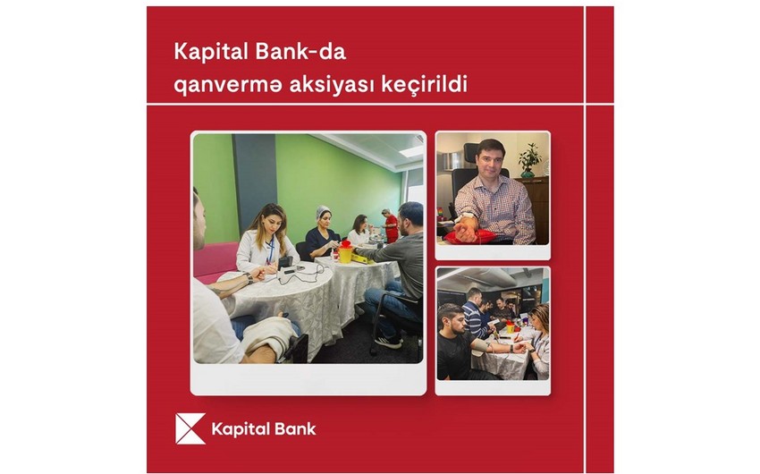 "Kapital Bank"da qanvermə aksiyası keçirildi