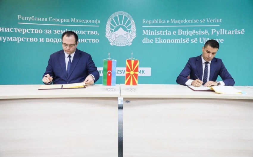 Azərbaycan Şimali Makedoniya ilə memorandum imzalayıb
