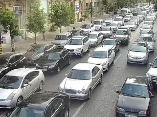 Bakıda hazırda sıxlıq müşahidə olunan yollar - SİYAHI