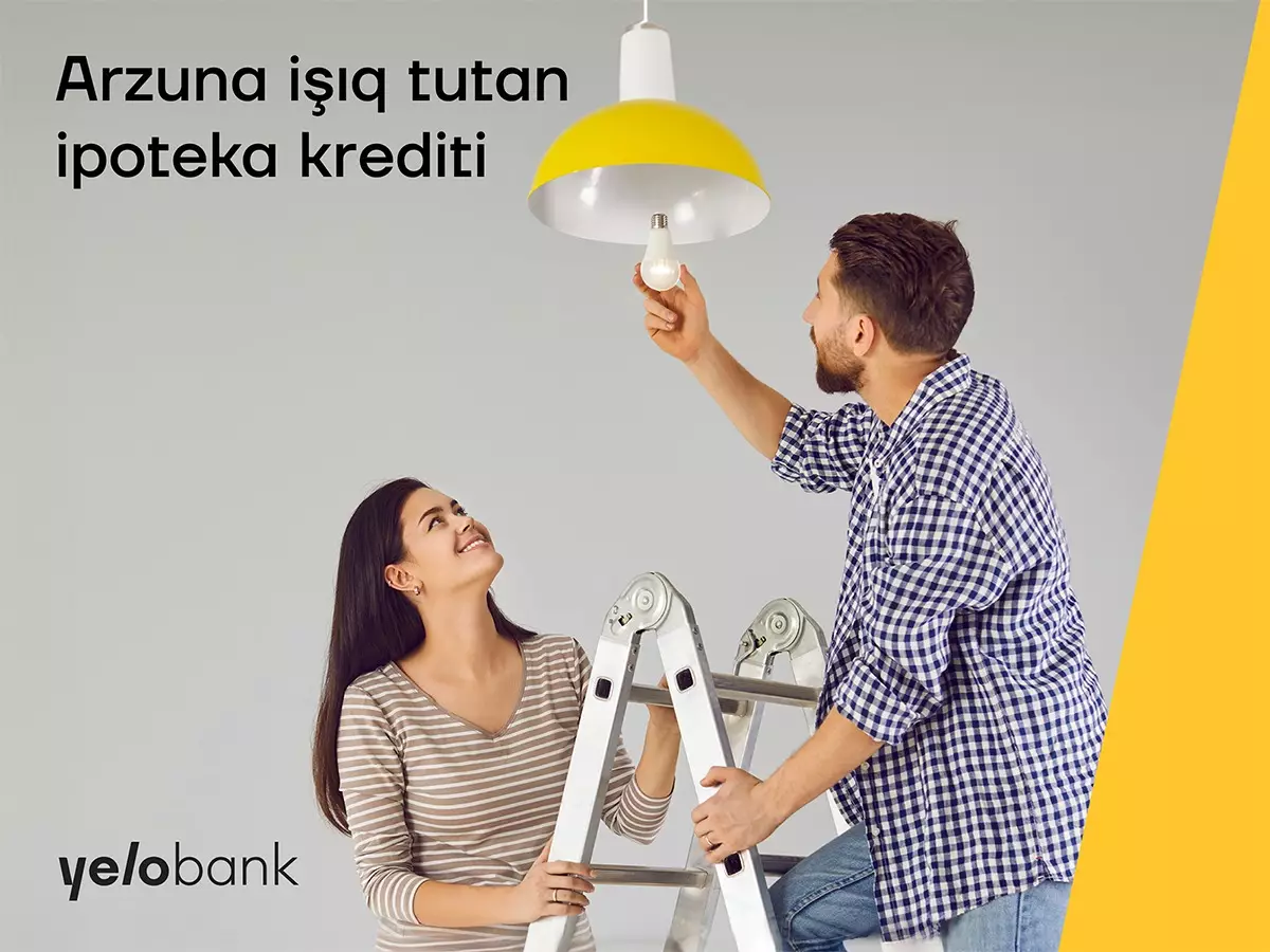 Ev almaq arzuna işıq tutacaq ipoteka krediti Yelo Bank-da!