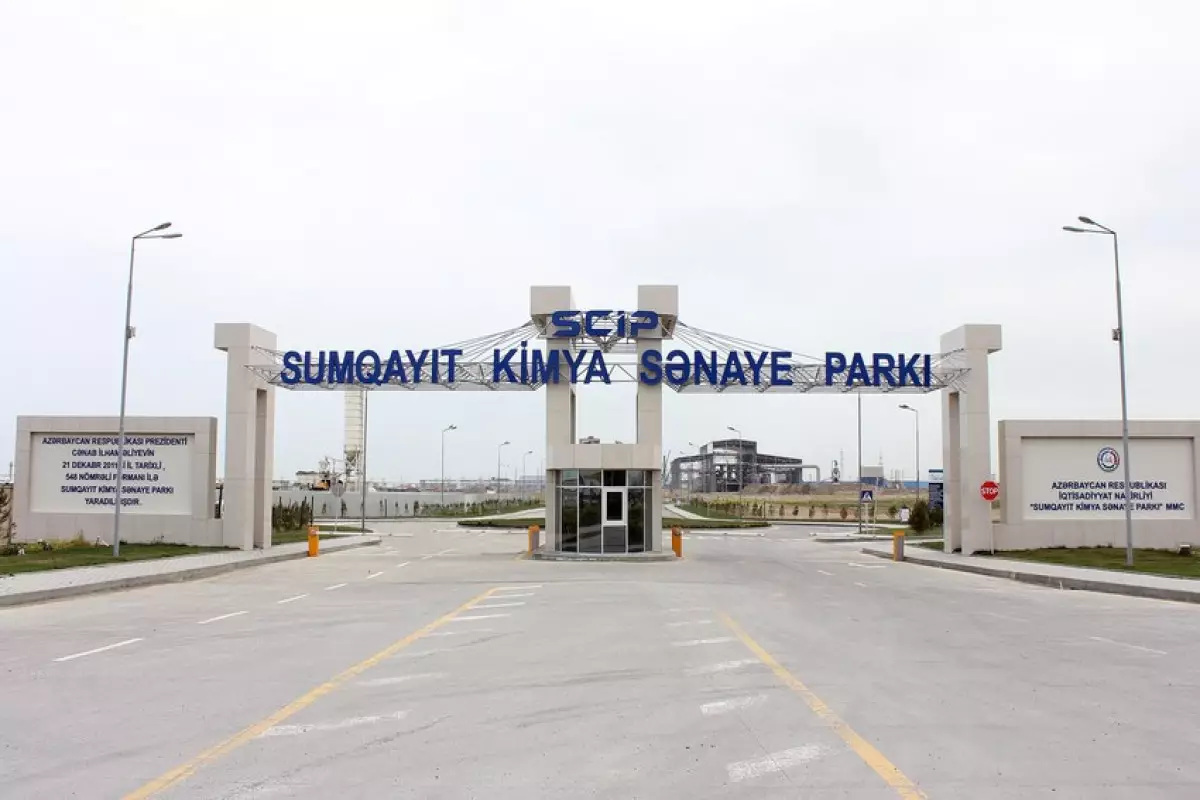 Sumqayıt Kimya Sənaye Parkından 9 milyard manatlıq məhsul satılıb