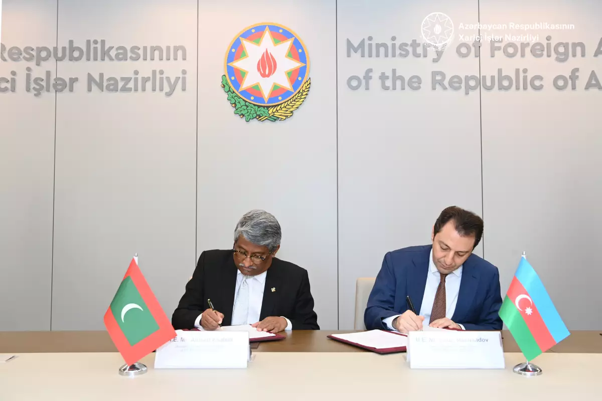 Azərbaycan və Maldiv XİN-ləri arasında görüş olub, Anlaşma Memorandumu imzalanıb