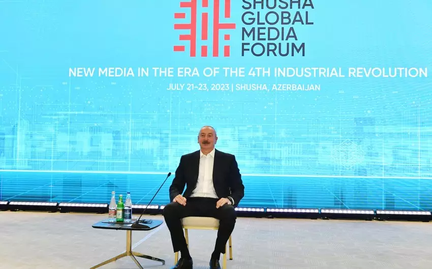 Prezident: "Şuşa Qlobal Media Forumu ölkəmiz üçün çox möhtəşəm tədbirdir"