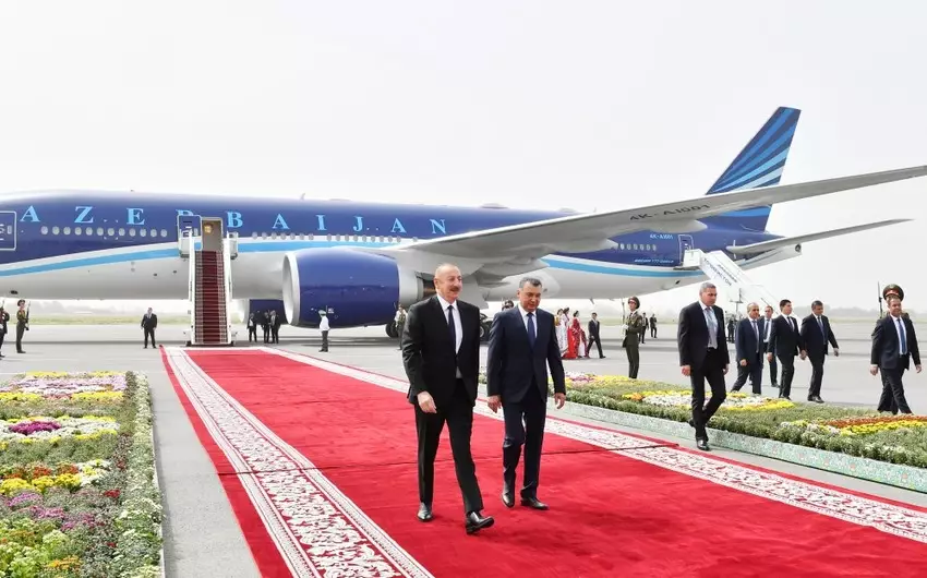 Azərbaycan Prezidenti Tacikistana səfərə gedib