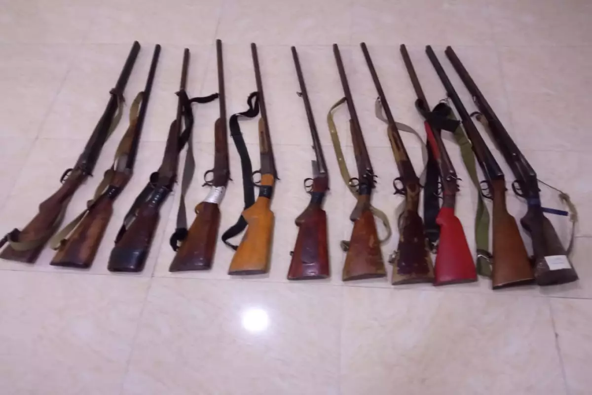 Sabirabadda qanunsuz silahlar aşkarlanıb