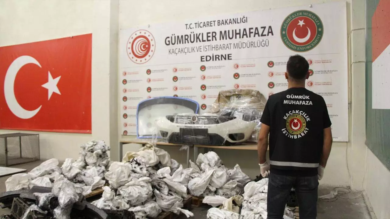 Türkiyə gömrüyündə 21,3 milyonluq avtomobil ehtiyat hissələri müsadirə edilib