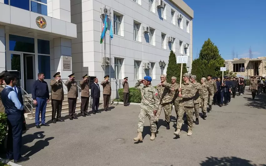 FHN-in Qarabağ Regional Mərkəzində “Gənc xilasedici və yanğınsöndürən” yarışlarının zona birinciliyi keçirilib