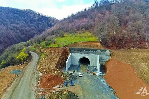 Azərbaycanın inşa edilməkdə olan ən uzun tunelindən yeni GÖRÜNTÜLƏR - FOTO/VİDEO