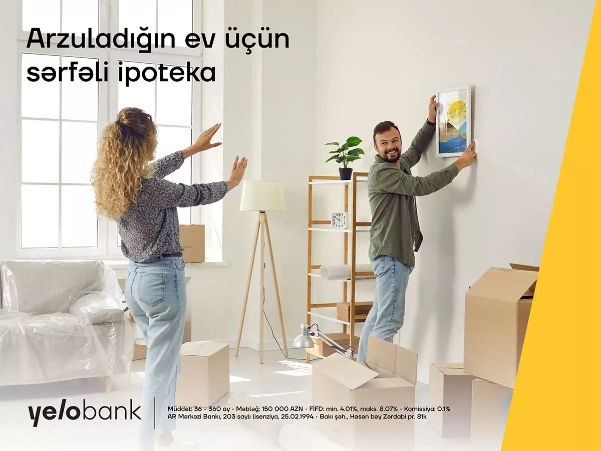 Yeni eviniz Yelo Bank-dan olsun  