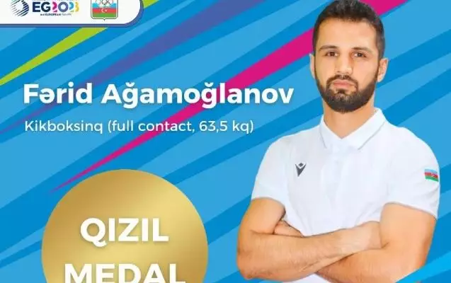 Avropa Oyunları: Azərbaycan 3-cü qızıl medalı qazandı