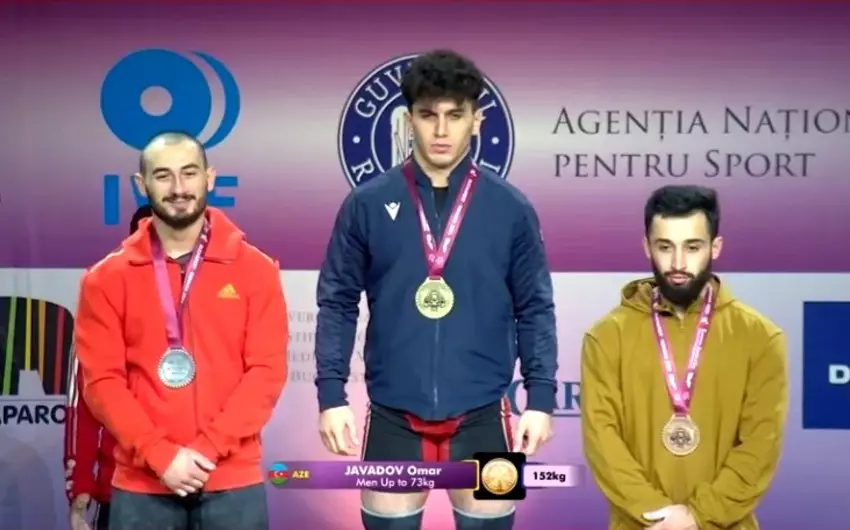 Ömər Cavadov Avropa birinciliyində qızıl medal qazanıb