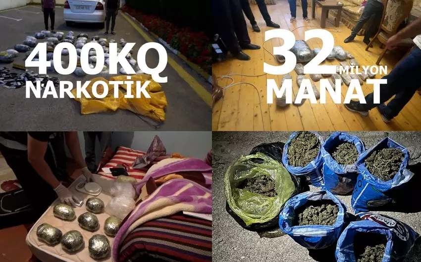 32 milyon manatlıq narkotik qanunsuz dövriyyədən çıxarılıb