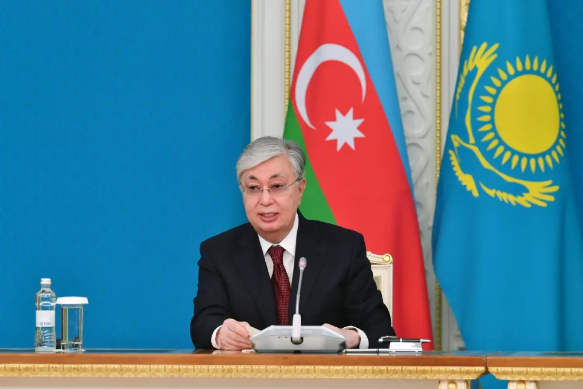 Tokayev: Qazaxıstanla Azərbaycan arasında etimada əsaslanan fəal siyasi dialoq yaranıb