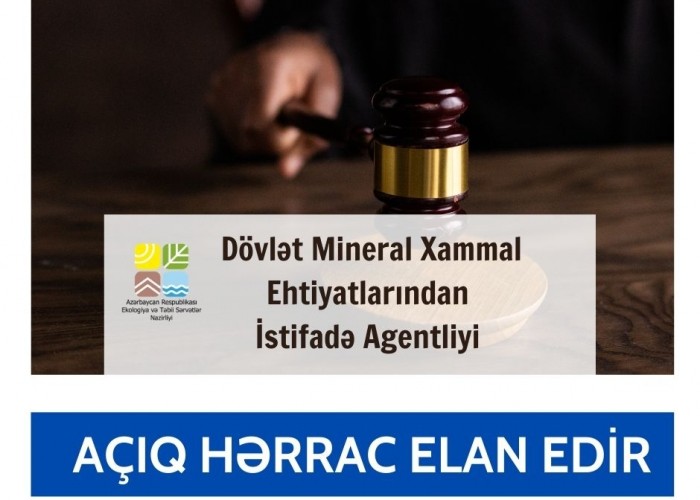 Dövlət Agentliyi açıq hərrac keçirəcək