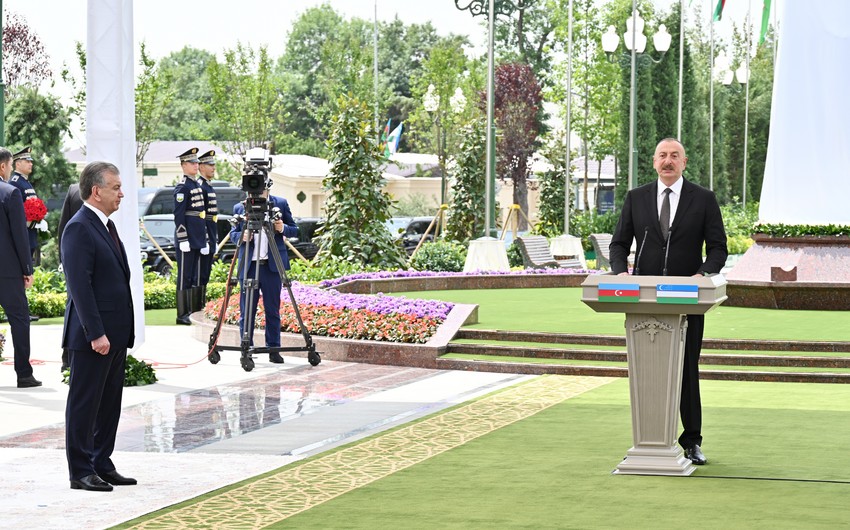 "Pandemiya ilə bağlı vəziyyət imkan verəndən sonra ilk rəsmi səfərimi qardaş Özbəkistana edirəm"