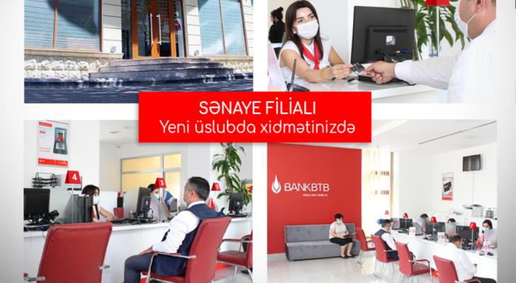 "Bank BTB"nin "Sənaye" filialı yeni üslubda təmir edilib