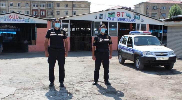 Koronavirusa görə bağlanan bazar polis nəzarətinə götürülüb