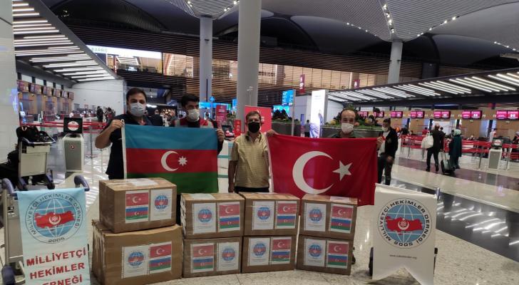 Türkiyədən qardaş dəstəyi... “Milliyetçi hekimler derneyi” tibbi yardım göndərdi 