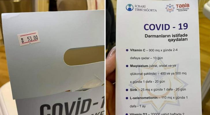 Satışa çıxarılan COVID-19 müalicə paketi barədə rəsmi açıqlama