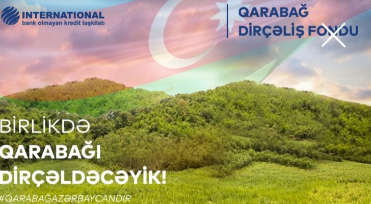 Qarabağ Dirçəliş Fonduna INTERNATIONAL BOKTdan maddi dəstək