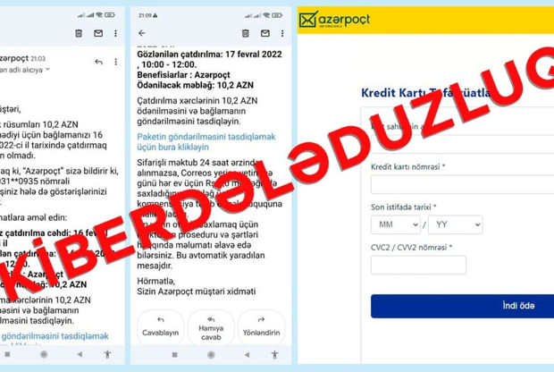 DİQQƏT! “Azərpoçt” adından saxta məktublar göndərilir”