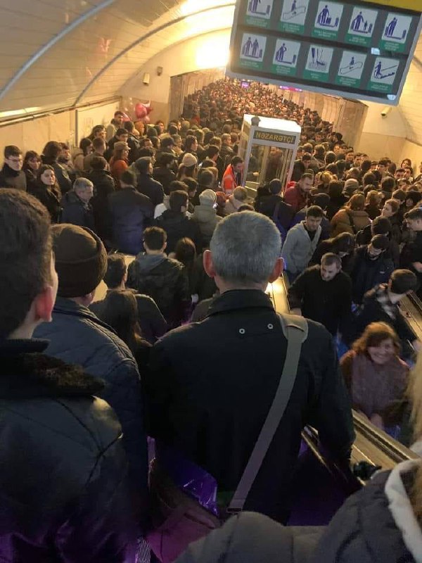 Bakı Metropoliteni 28 May stansiyasındakı sıxlığın səbəbini açıqladı