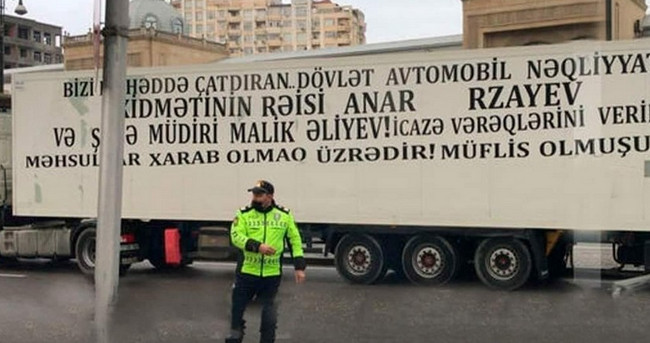 Yolu bağlayan TIR sürücüləri bu gün hakim qarşısına çıxarılacaq