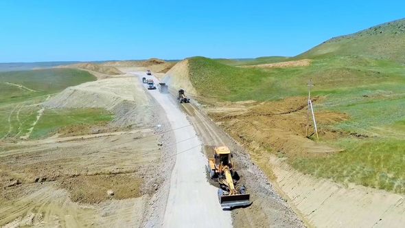 “Keşikçidağ” qoruğuna gedən yeni avtomobil yolunun inşası davam etdirilir - FOTO