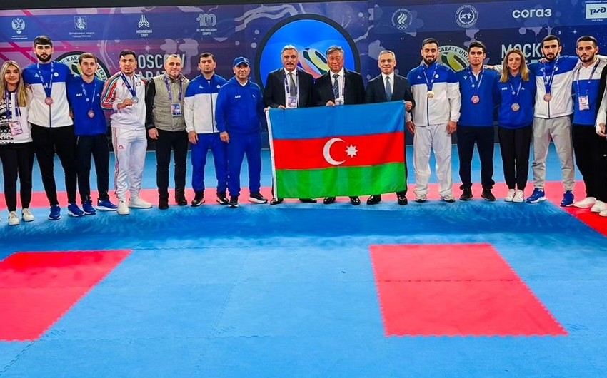 Azərbaycan karateçiləri Moskvada 7 medal qazanıblar