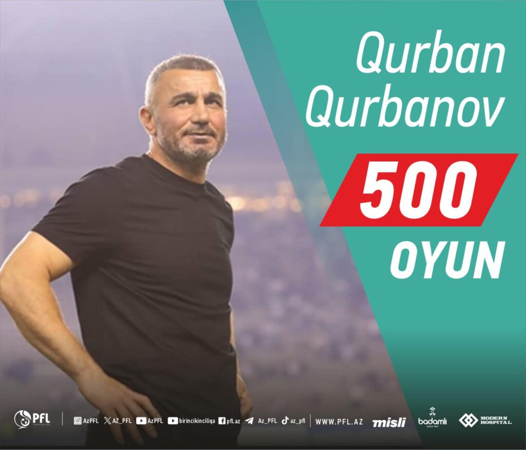 Qurban Qurbanov 500-cü oyununa çıxıb