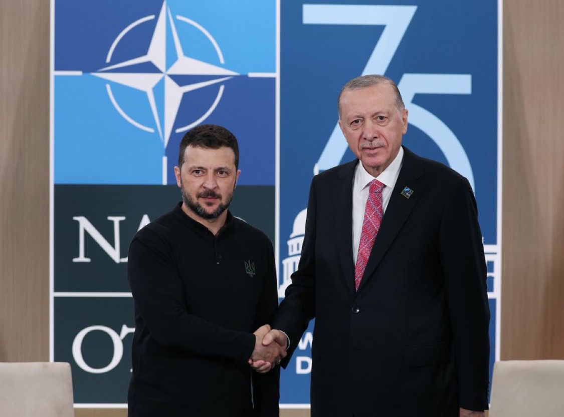 Türkiyə və Ukrayna prezidentləri arasında görüş keçirilib