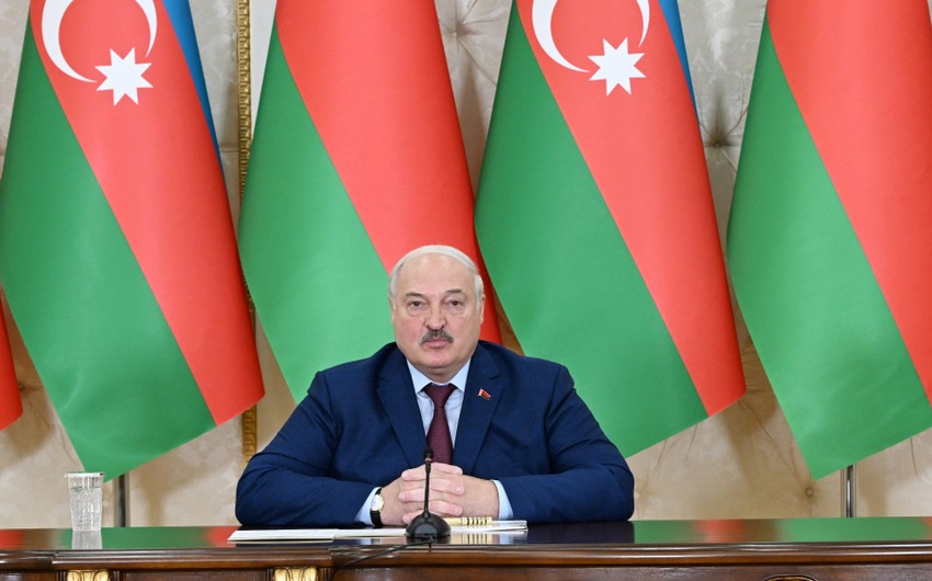 Lukaşenko: Belarus və Azərbaycanın qardaş xalqları arasında dərin hörmət və münasibətlər var