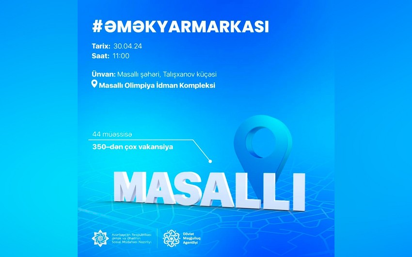 Masallıda əmək yarmarkası keçiriləcək