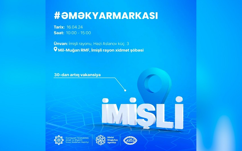 İmişlidə əmək yarmarkası keçiriləcək