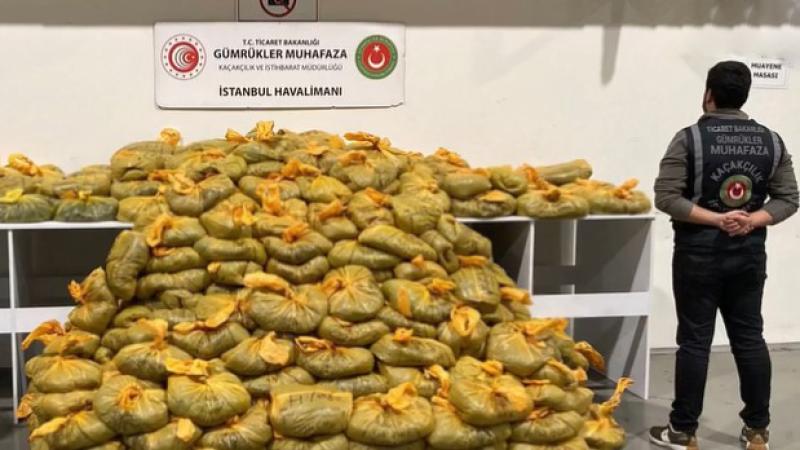 İstanbul hava limanında 568 kiloqram narkotik maddə ələ keçirilib