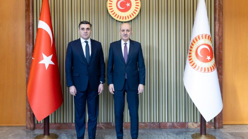 Numan Kurtulmuş Gürcüstanın xarici işlər nazirini qəbul edib