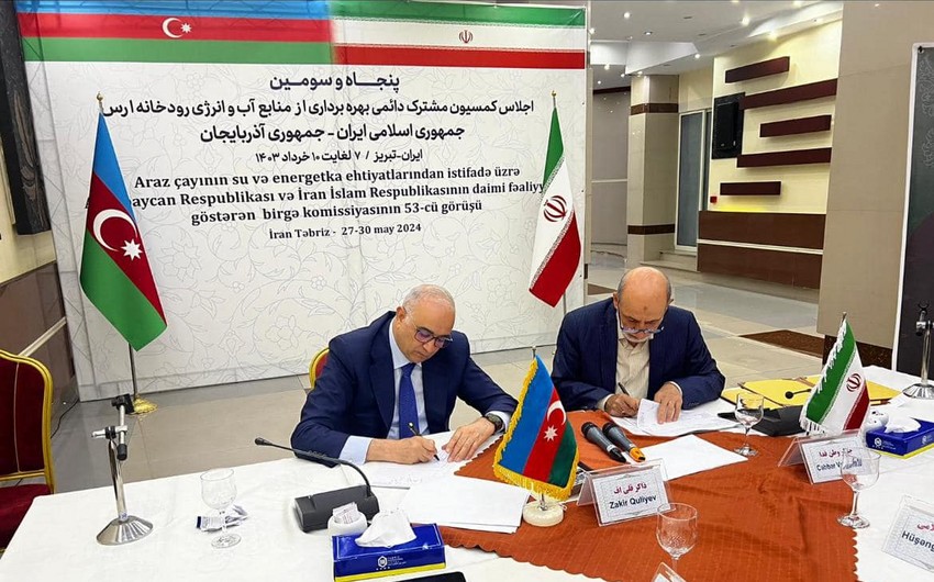 Azərbaycan və İran arasında su bölgüsü müəyyənləşdirilib
