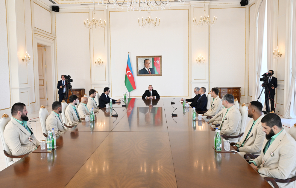 Prezident Paris Yay Olimpiya Oyunlarında medal qazanmış Azərbaycan idmançılarını qəbul edib - YENİLƏNİB