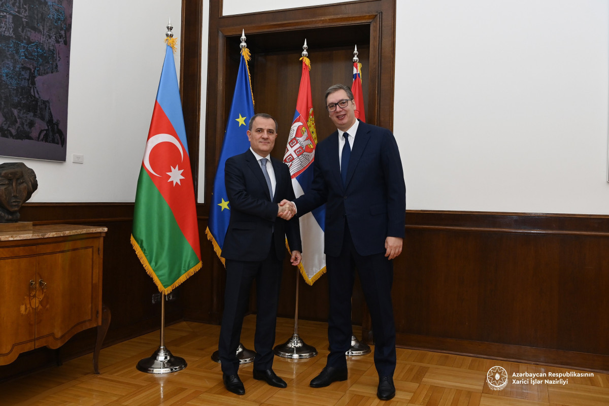 Ceyhun Bayramov Serbiya Prezidenti ilə görüşüb