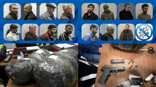 Polis Bakıda əməliyyat keçirdi: 8 kq narkotik və 2 "Makarov" aşkarlandı