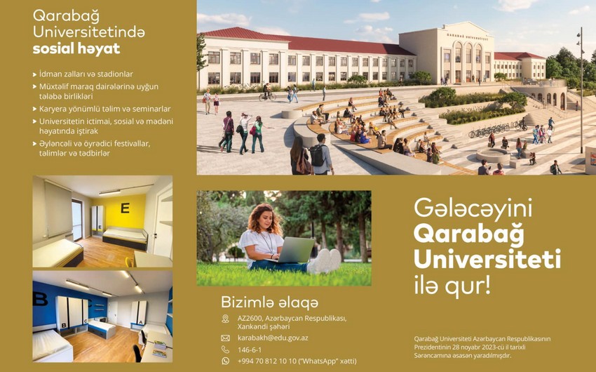 Qarabağ Universitetinin bukleti hazırlanıb