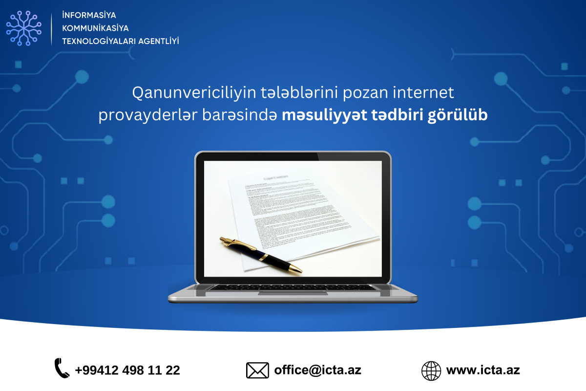 Qanunvericiliyin tələblərini pozan internet provayderlər məhkəməyə verildi