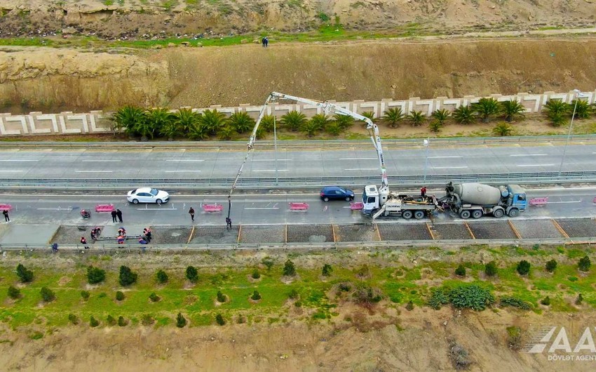 Zığ-Hava limanı avtomobil yolunda təmir-bərpa işləri aparılır