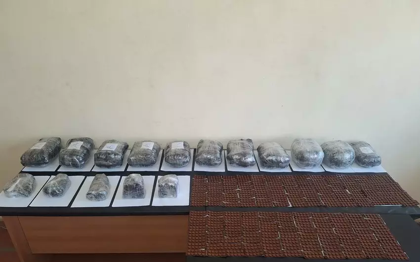 İrandan Azərbaycana 16 kiloqram narkotik vasitənin keçirilməsinin qarşısını alınıb